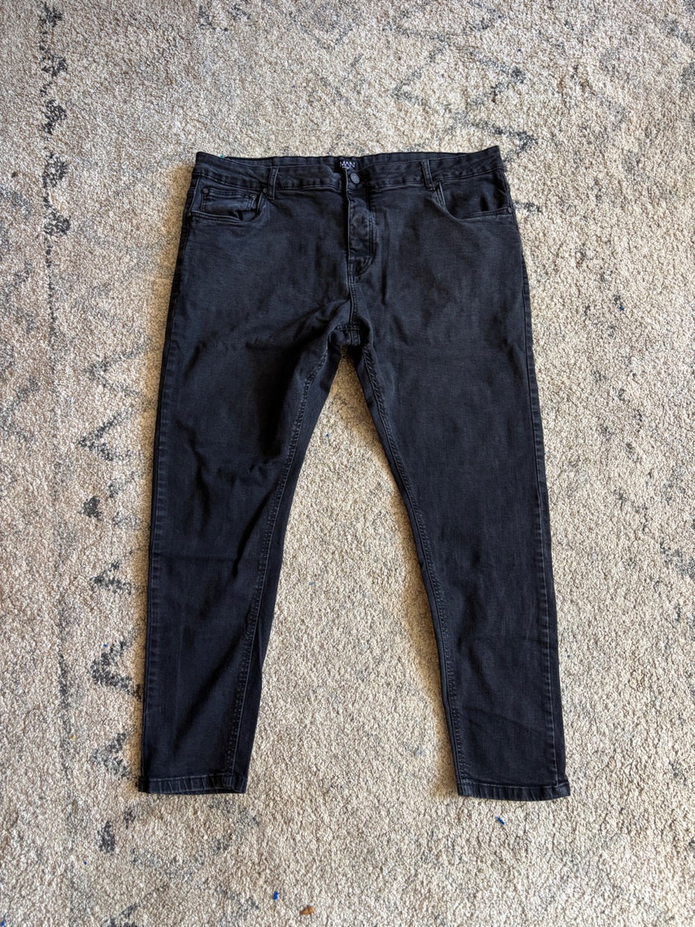 Men’s Skinny Stretch Jeans in Black